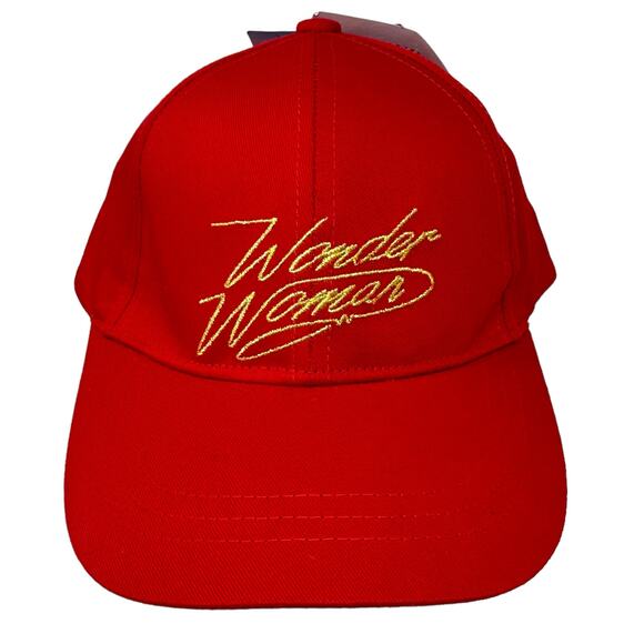 WONDER WOMAN Toddler Baseball Cap Red Gold BoxLunch DC Comics Warner Bro WW84 - Picture 1 of 8